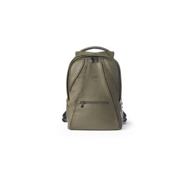 Zaino small velvet in similpelle microfibra verde oliva