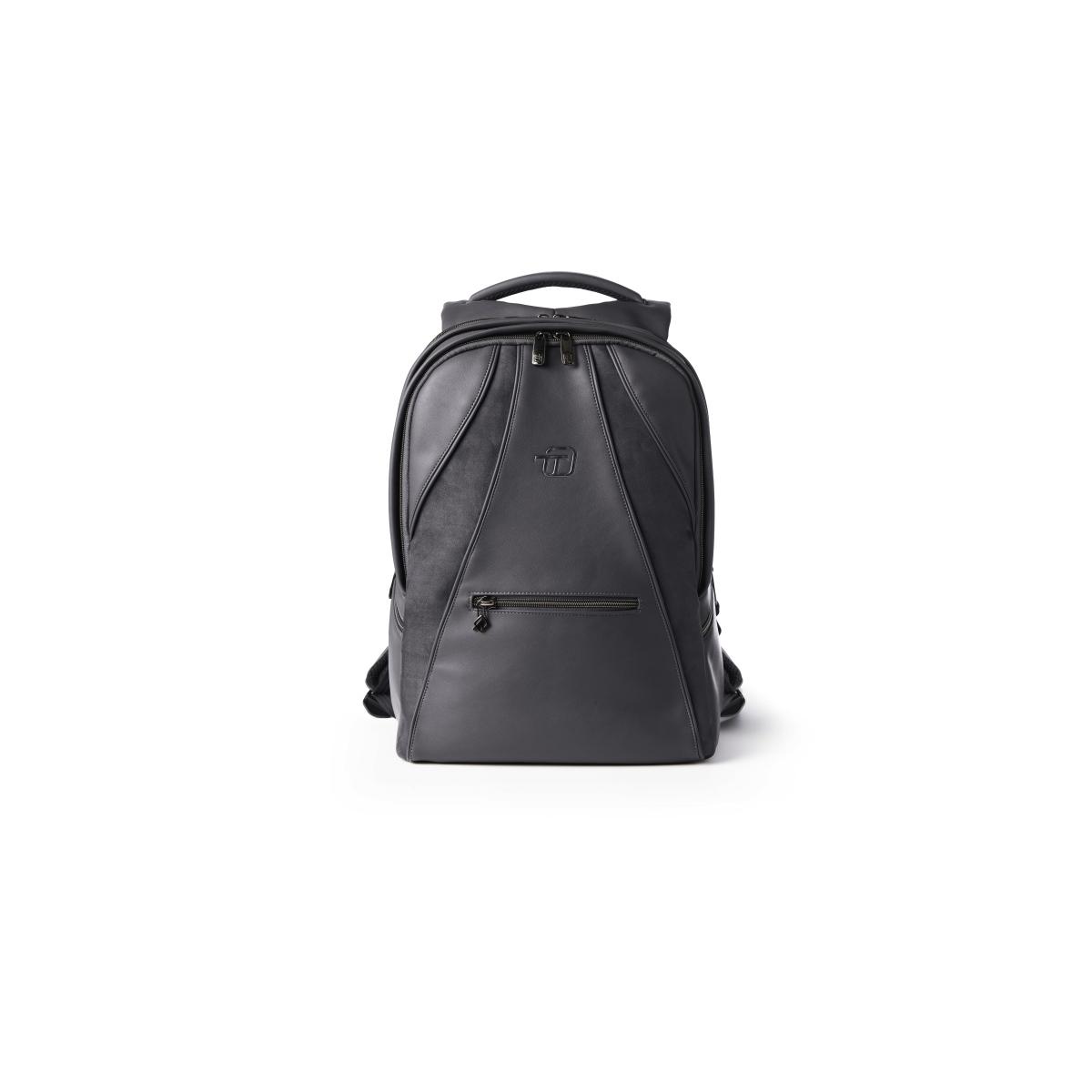 Zaino small velvet in similpelle microfibra nero