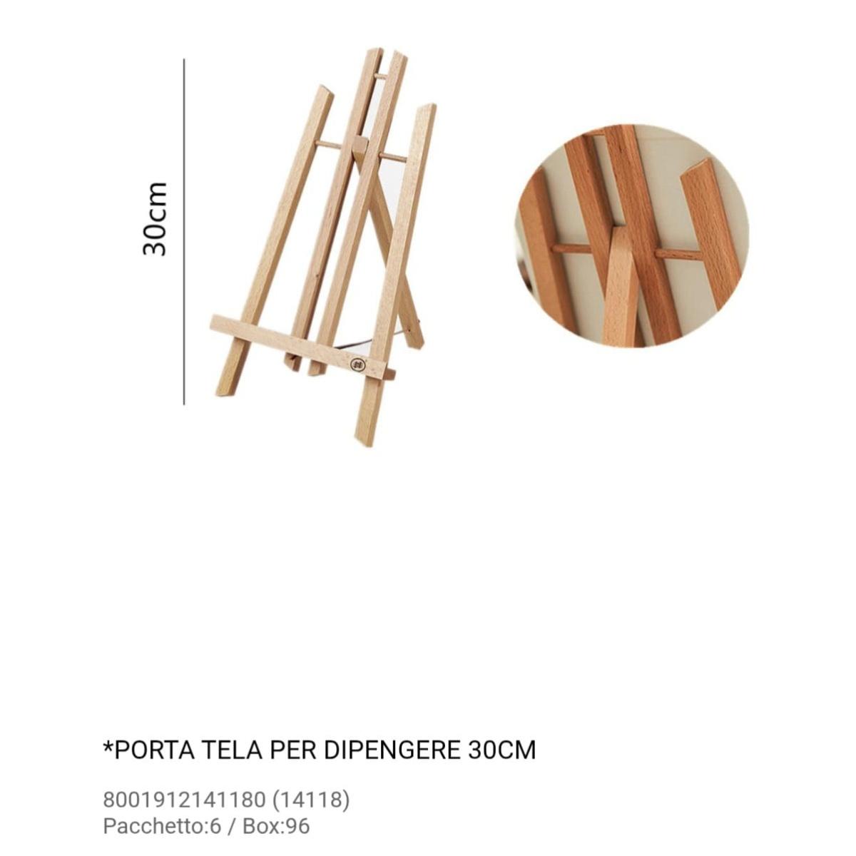 Cavalletto porta tela per da banco 30cm