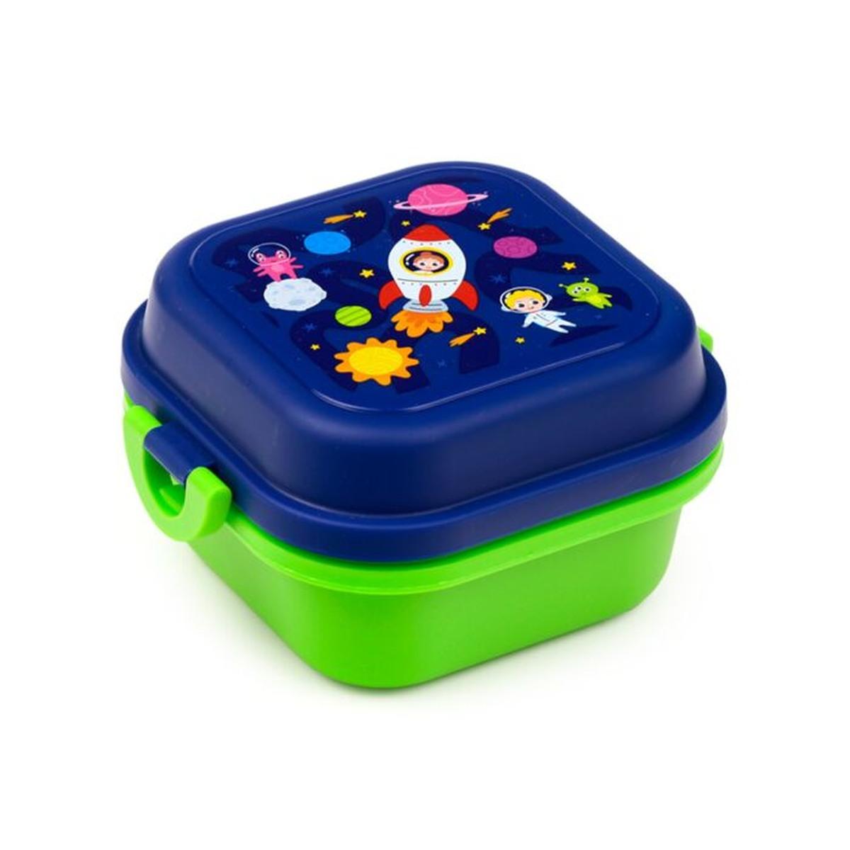Porta pranzo bento con posate e chiusura a clip space cadets