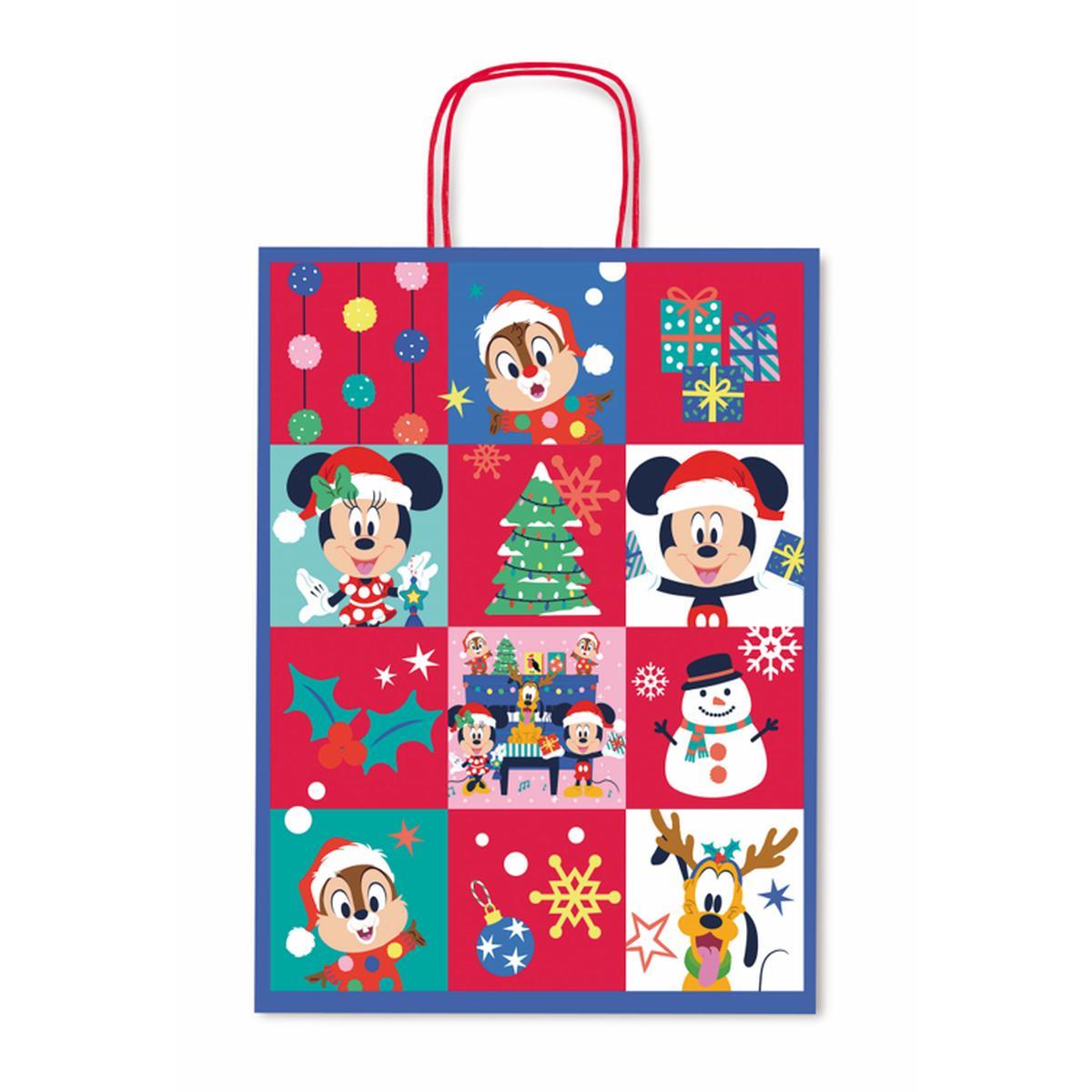 Shopper cordoncino 36x12x46 fantasia disney natale
