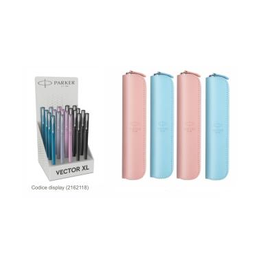 Esp. 20 penna parker vector xl 4 colori + custodia