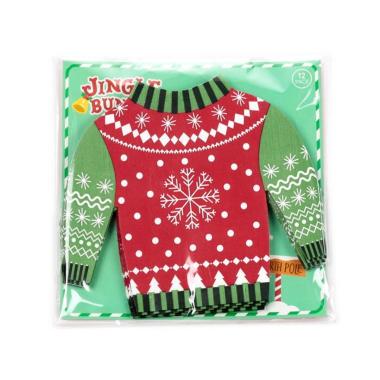 Tovaglioli di carta 3 veli - Confezione da 12 - Maglione Natalizio