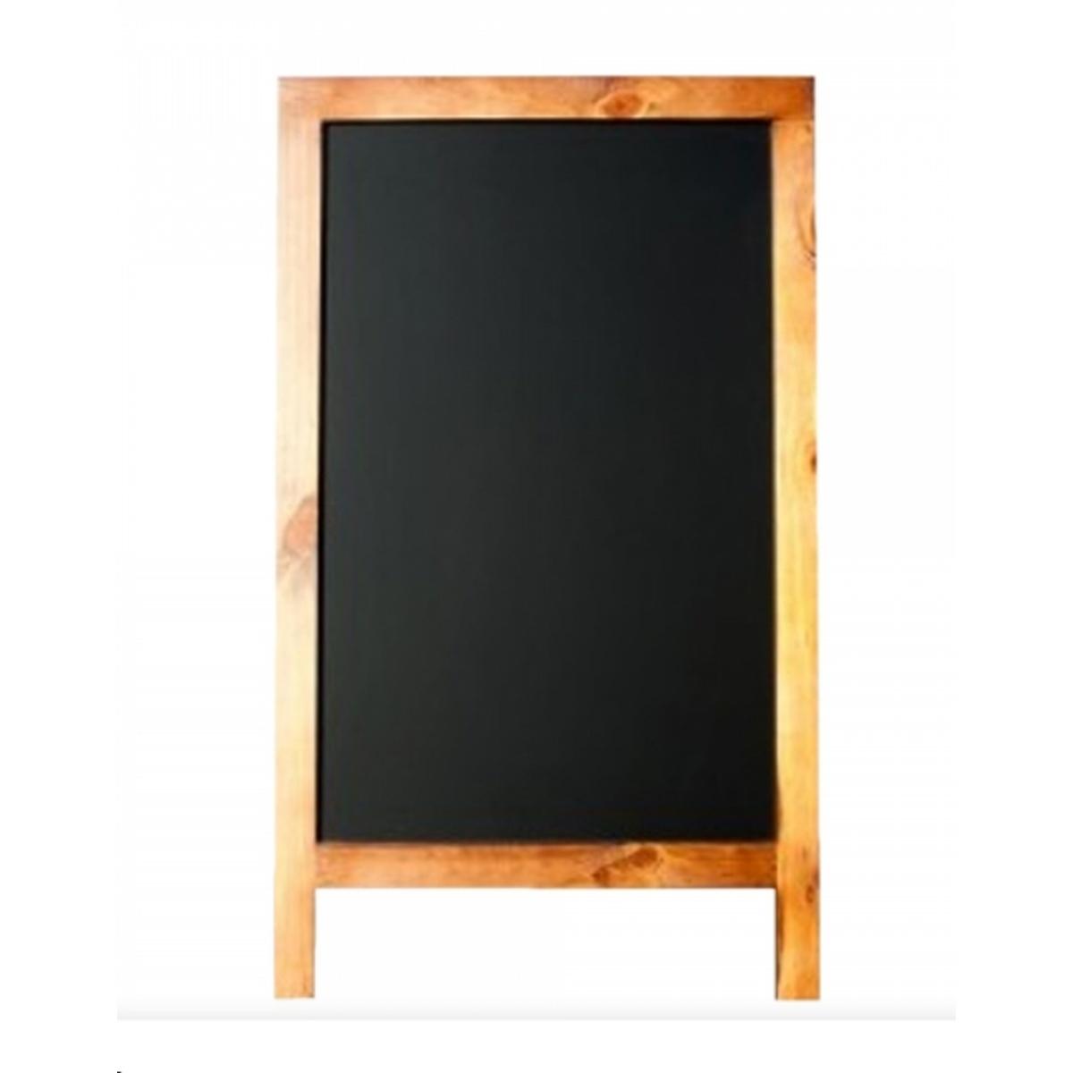 Lavagna magnetica nera doppia 50x80 legno