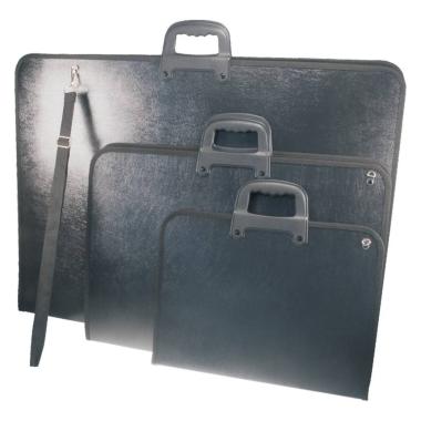 VALIGETTA PORTADISEGNO PP 38,5x54cm in Polipropilene con maniglie e tracolla -
