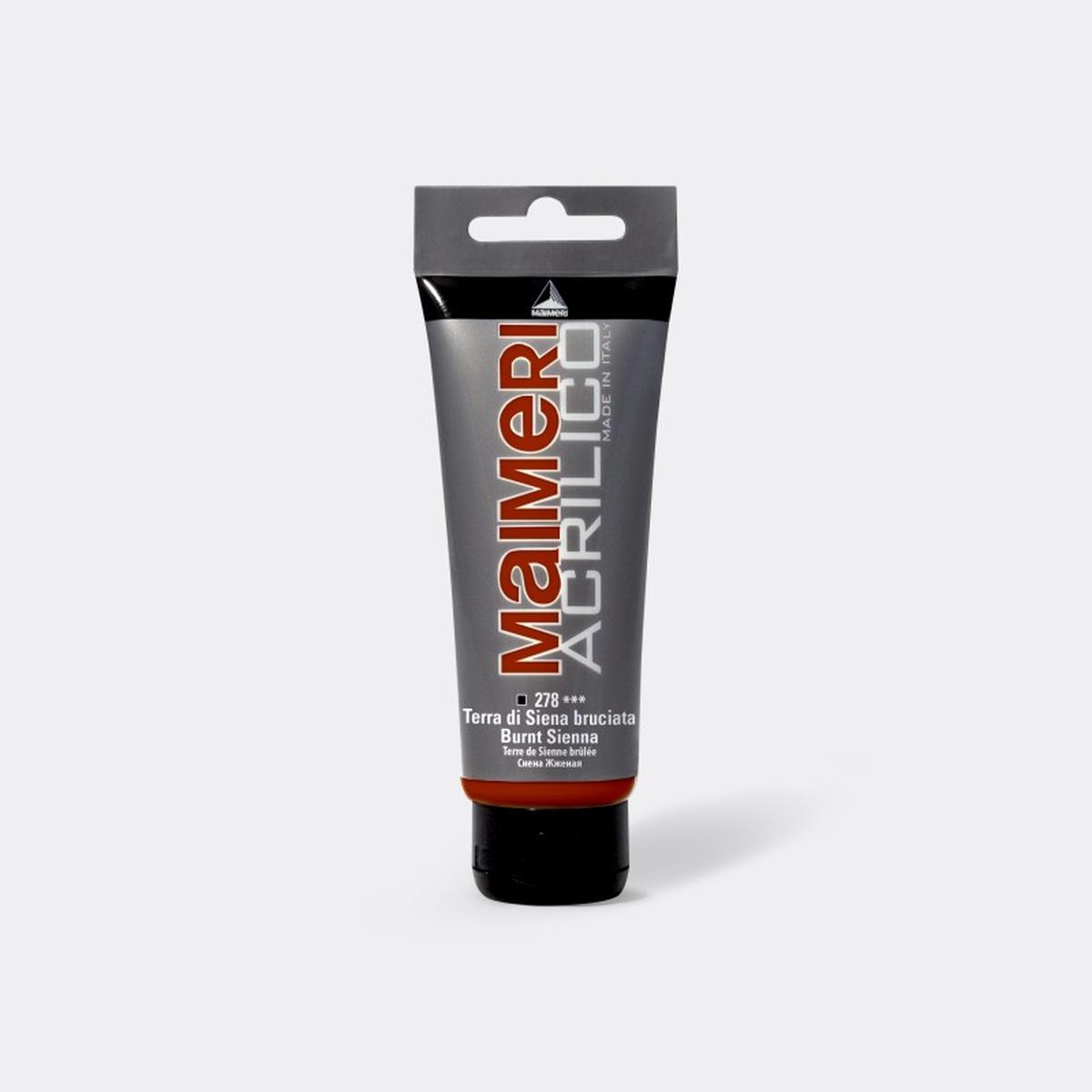 Tubo acrilico maiameri terra siena bruciata 75ml