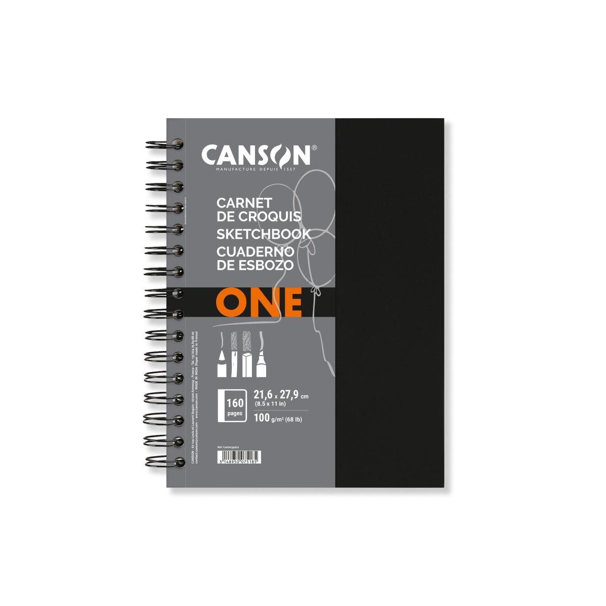 CANSON Sketchbook ONE 21x28 A4 98Fg 100Gr SPIR
