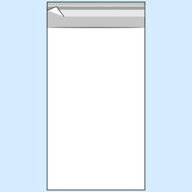 Buste cellophane trasp. 20x35+5 pz.100 con pattella adesiva