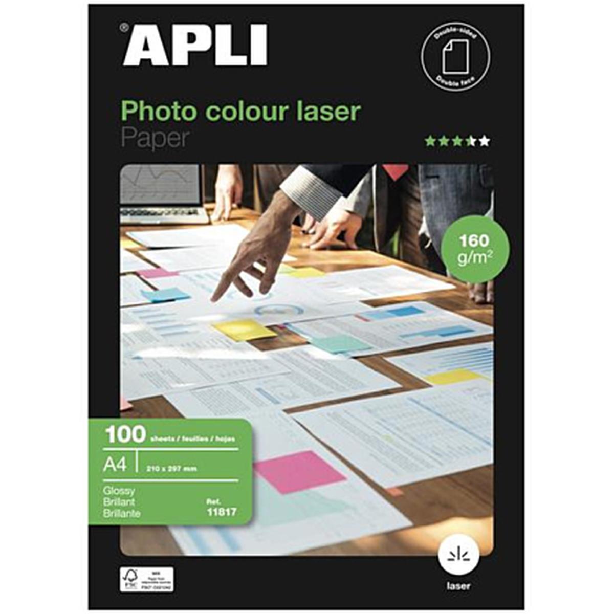 CARTA FOTOGRAFICA X LASER APLI 160gr 100FG