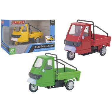 Veicolo 3 ruote die cast 3 col. in scatola