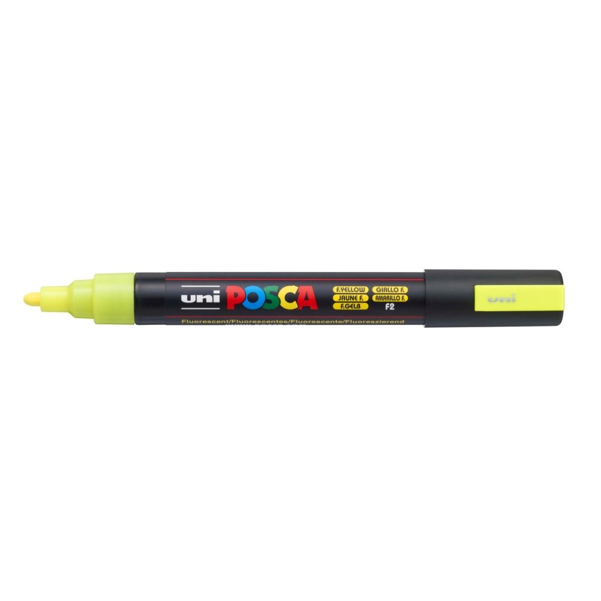 Uni posca punta media giallo fluo