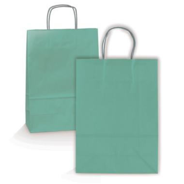 Borse con cordoncino allegra colorato f.to 26x10x36 verde salvia