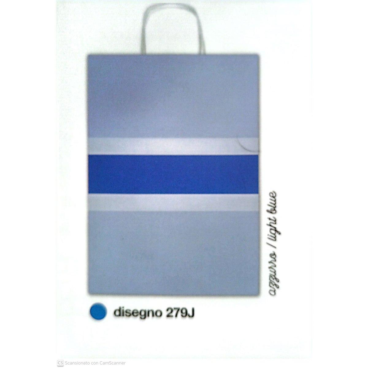 Borse con cordoncino allegra colorato f.to 36x12x46 tinta unita bicolor light blue