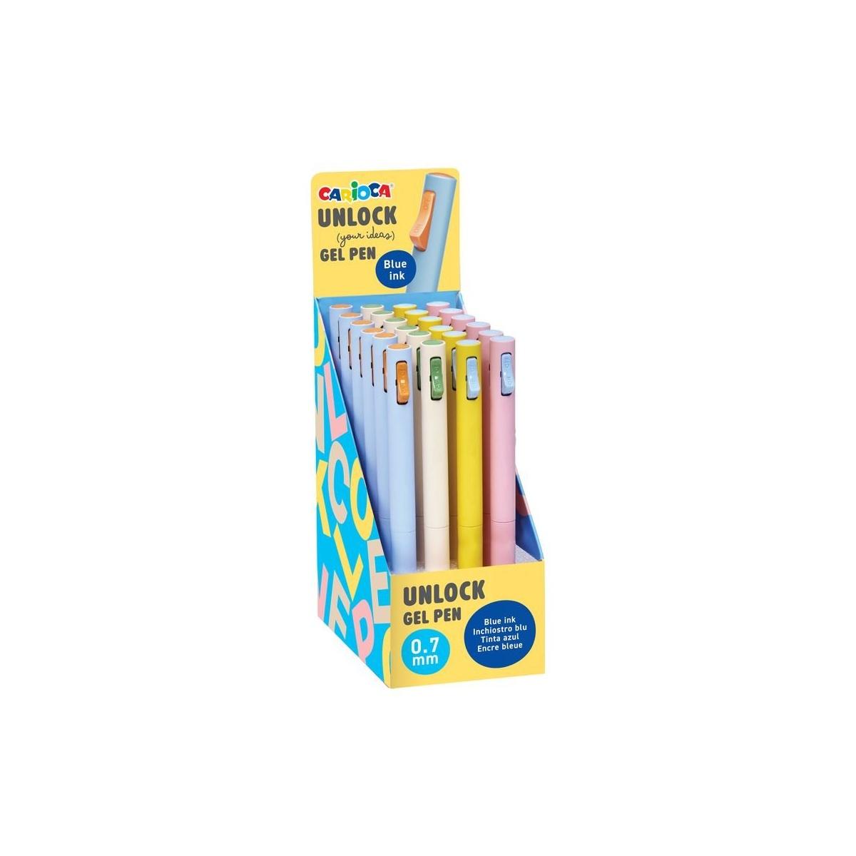 Carioca unlock penna gel blu cf24