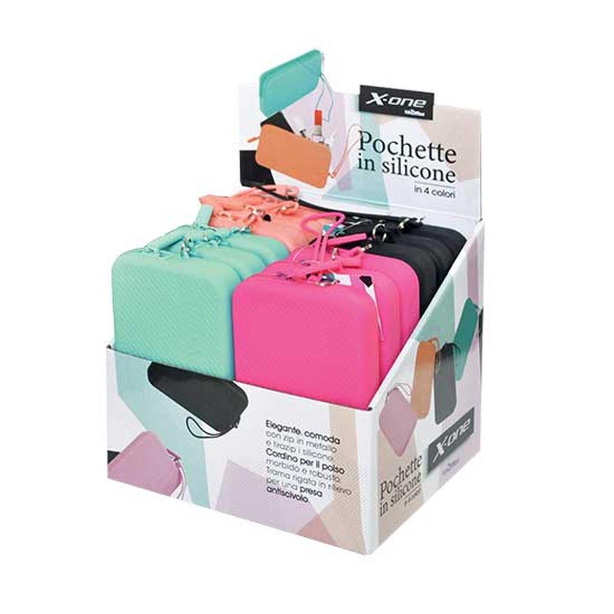 Pochette in silicone colorato
