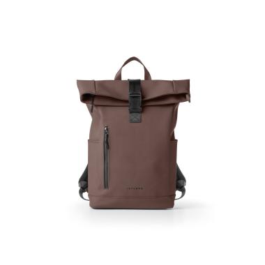 Borsa roll top drop in gomma antipioggia choco brown