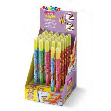 Carioca memo switch 25+2 evidenziatore cambia colore