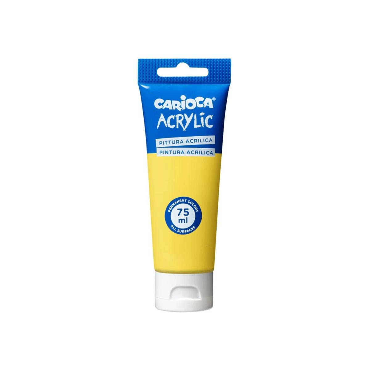 Carioca colori acrilici 75ml giallo