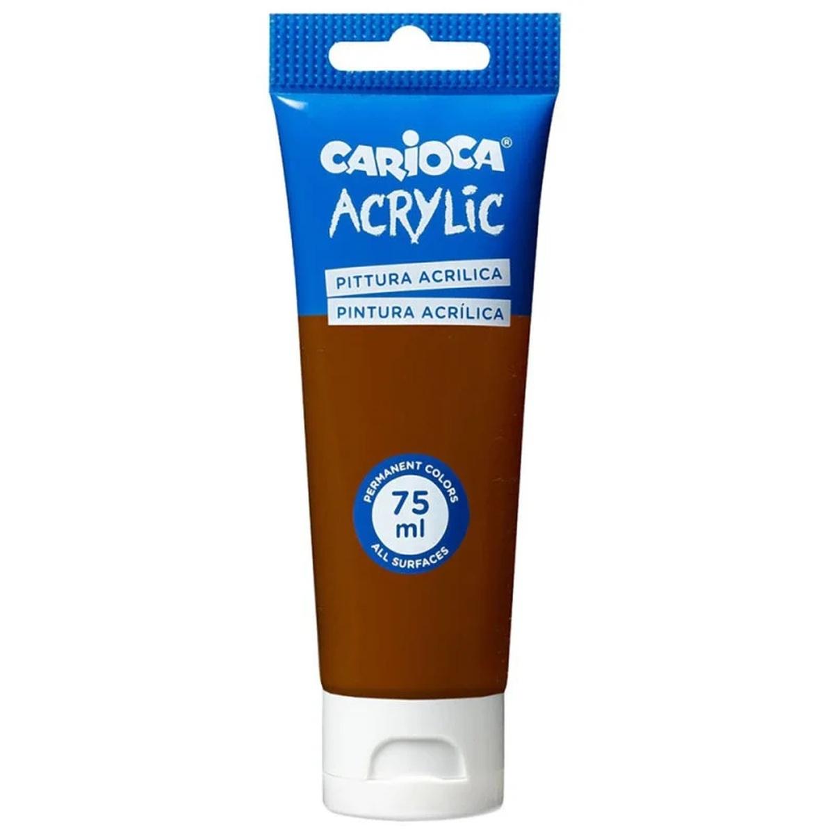 Carioca colori acrilici 75ml marrone