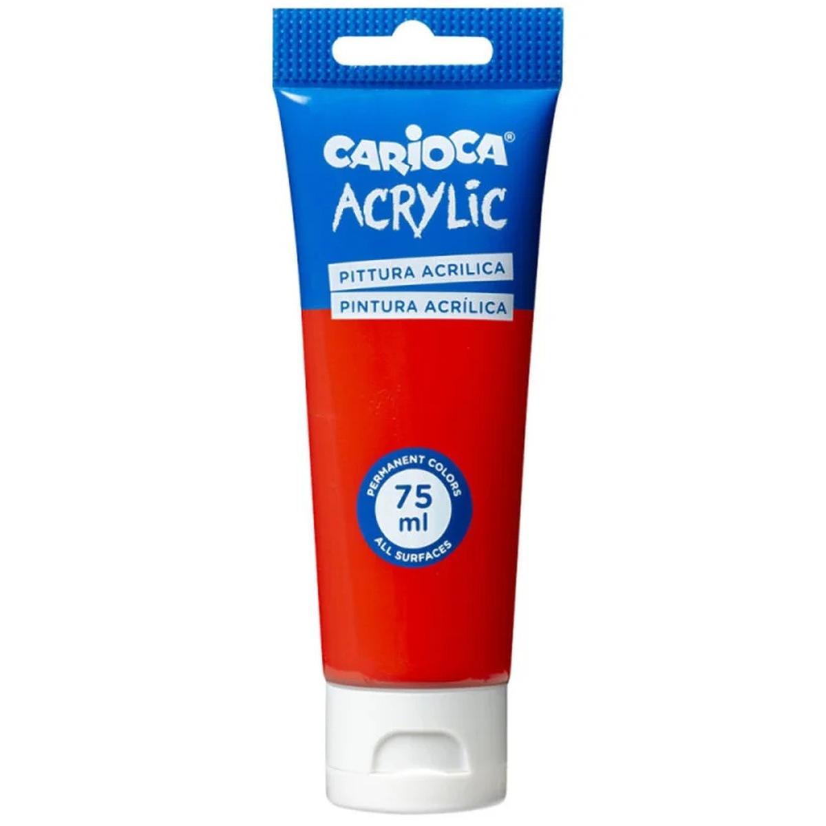 Carioca colori acrilici 75ml rosso vermiglione