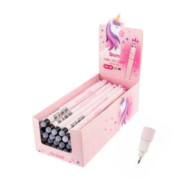 Penna cancellina queen unicorno rosa cf36