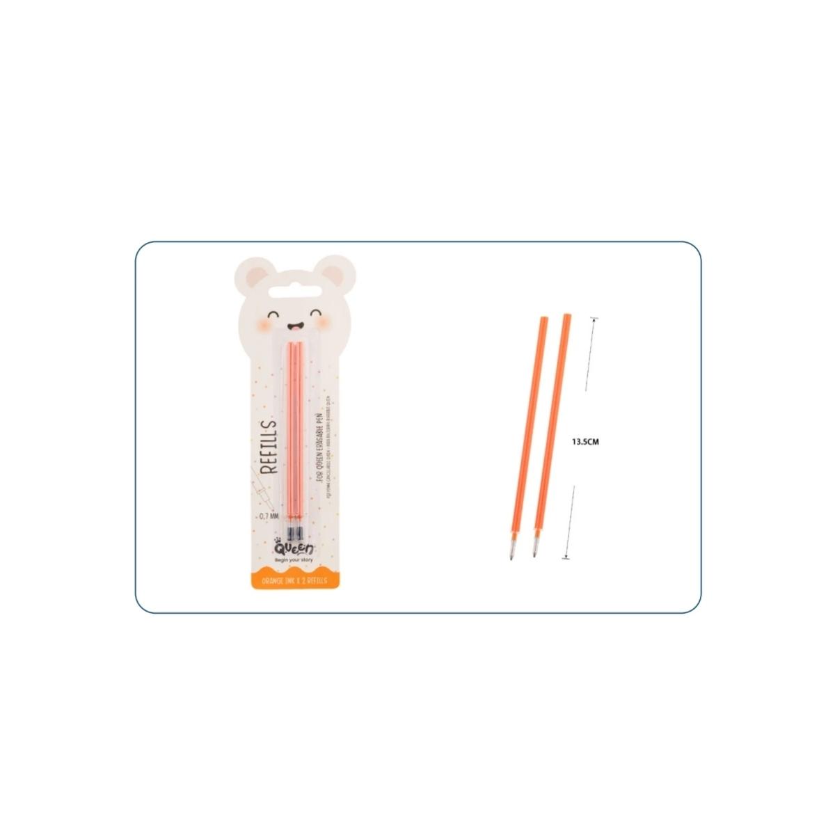 Set 2 refill queen arancio