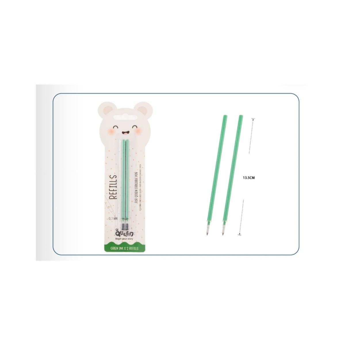 Set 2 refill queen verde