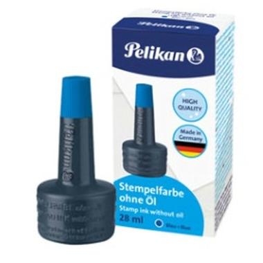 Inchiostro s/olio x timbri 28 ml. blu