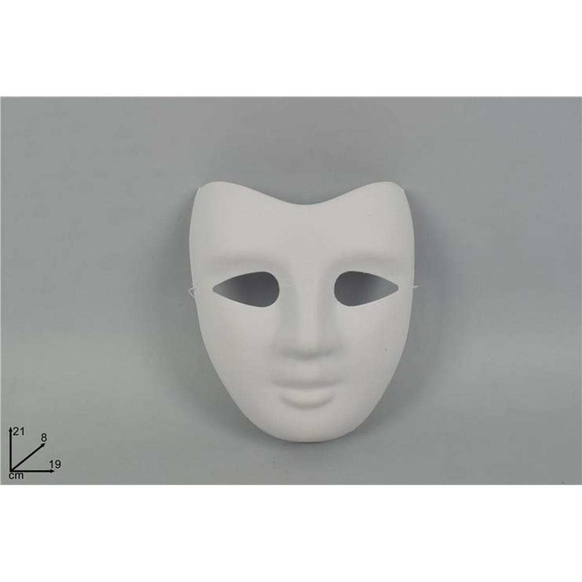 Maschera bianca per decoupage ass.