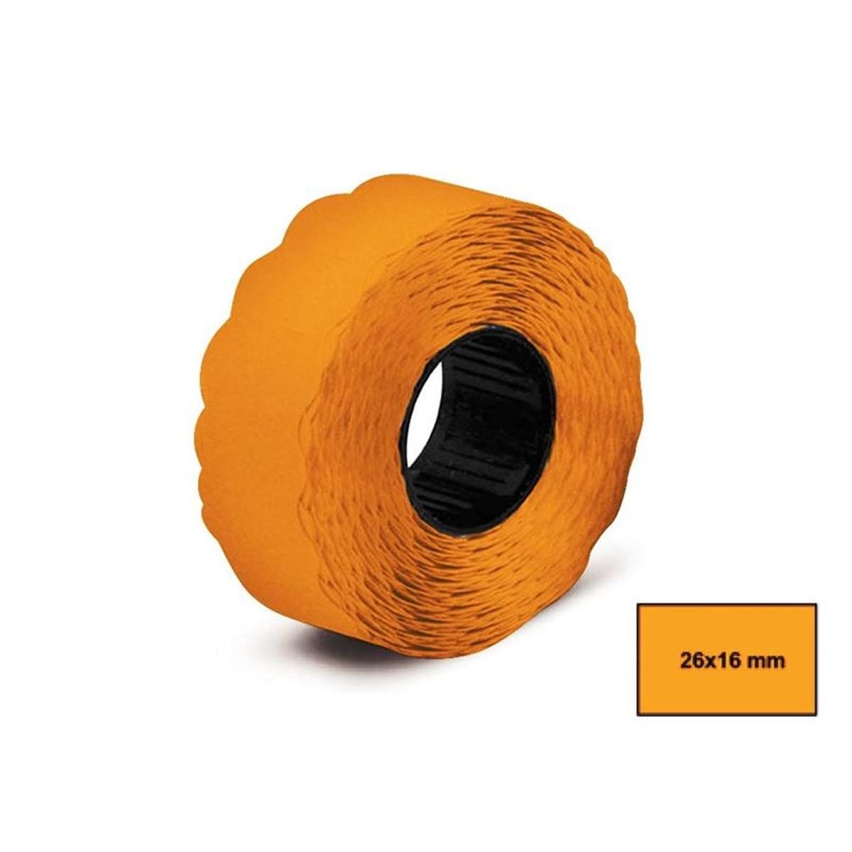 Rotoli x prezz.26x12 ond.fluo arancio pz36