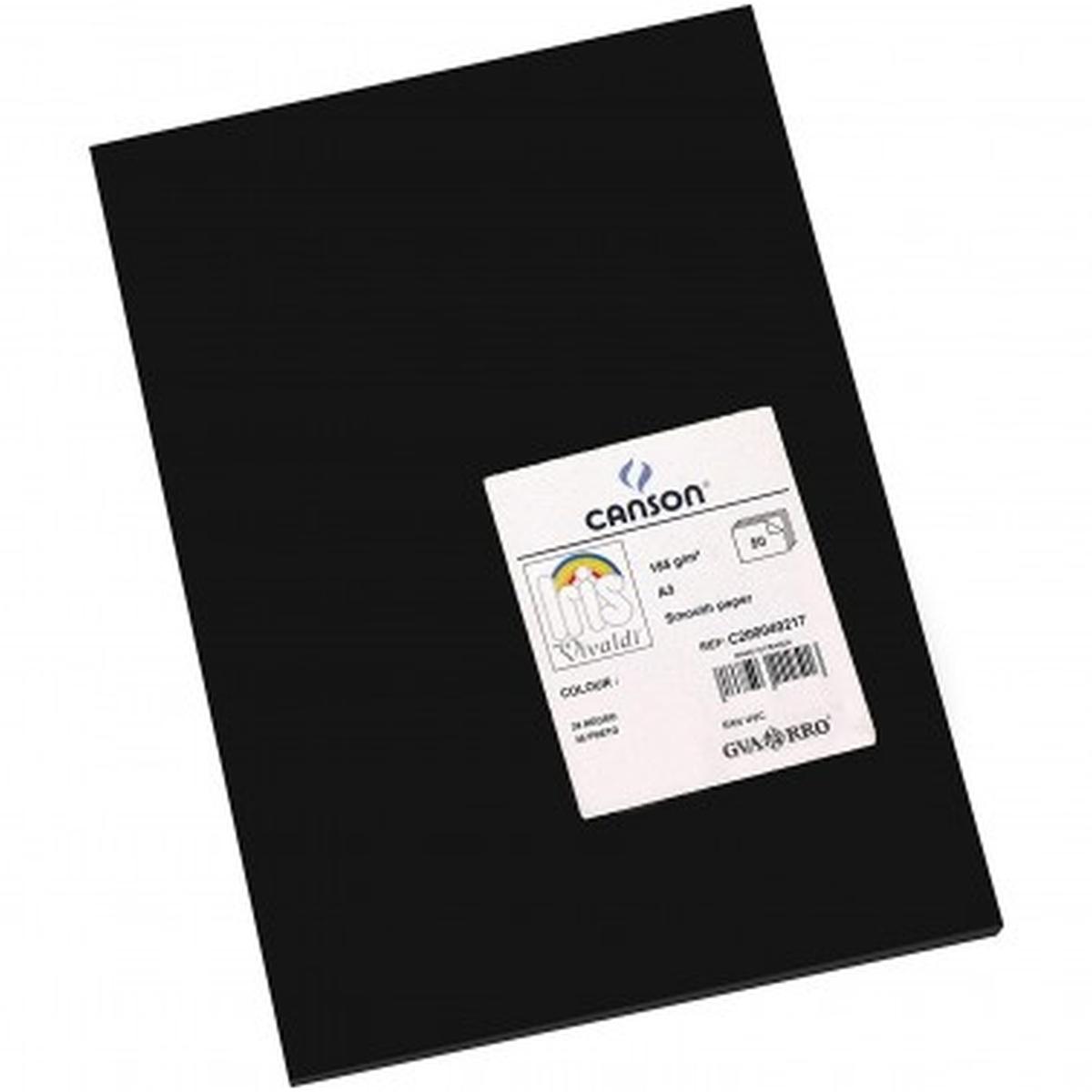 Foglio vivaldi a4 185 gr 50fg  nero