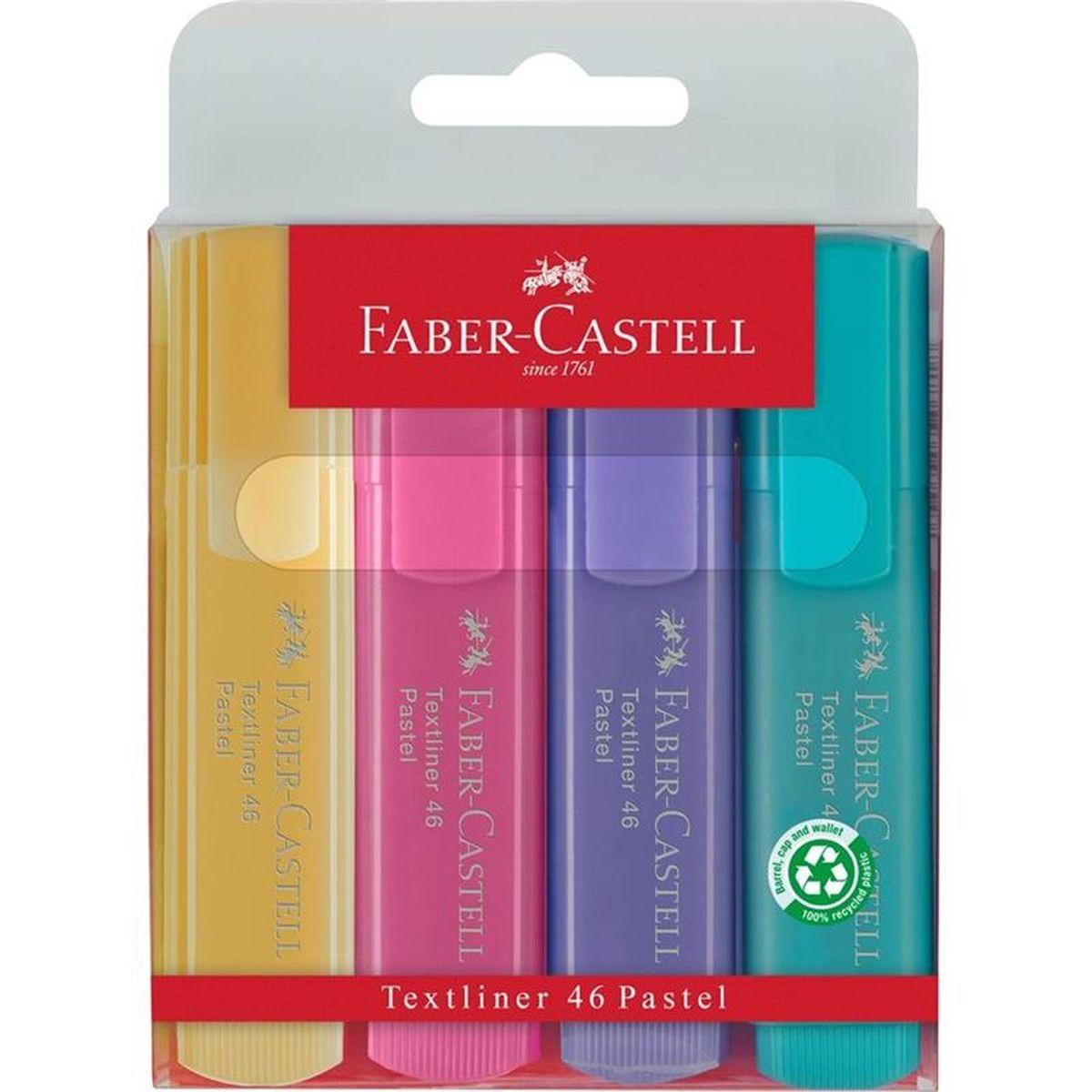 Evidenziatore textliner 4 pz set da 1+3 pastel