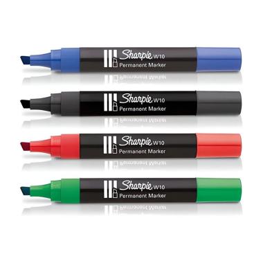 Marker w10 p.scalpello cf.12 pz. rosso