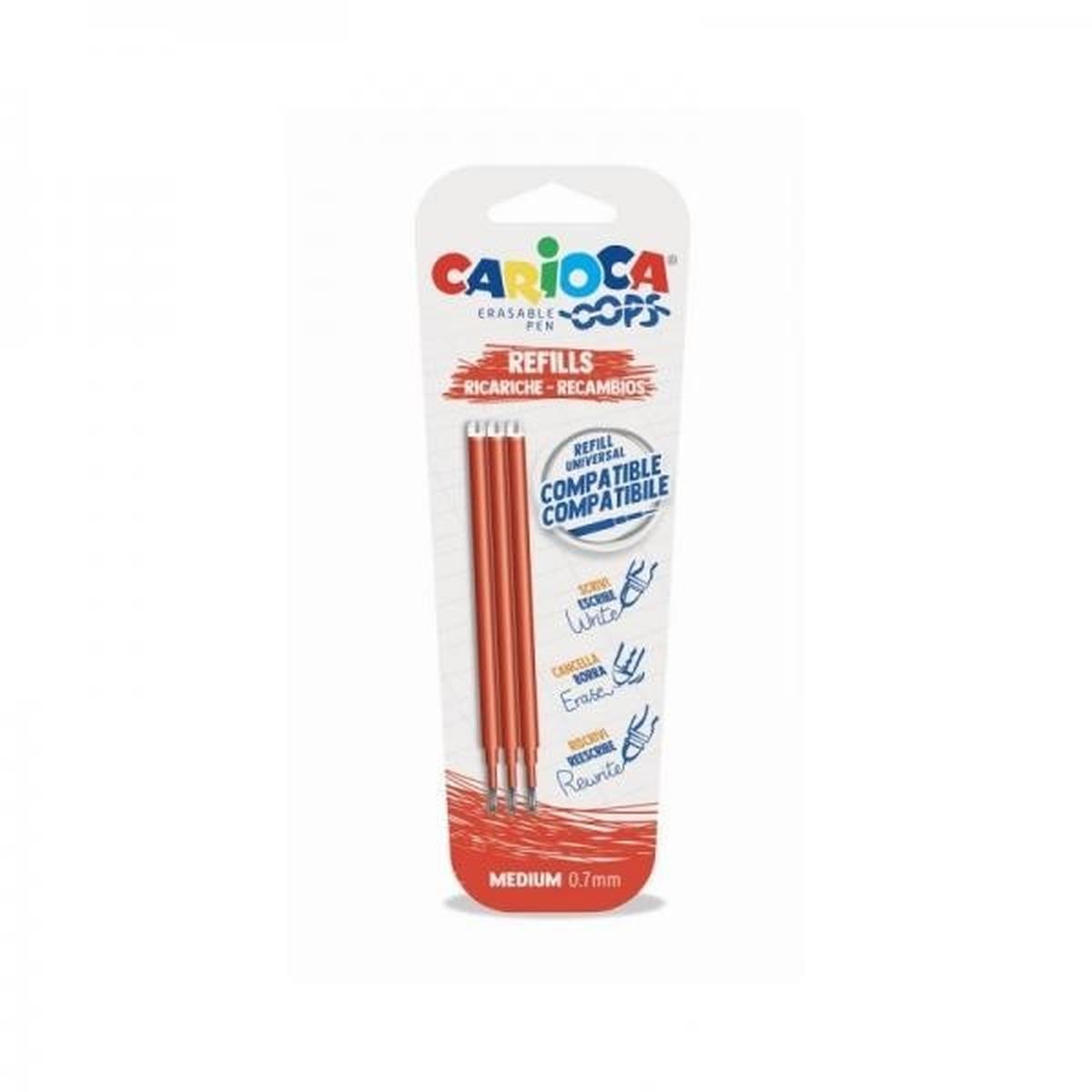 Carioca oops refil rosso 3pz