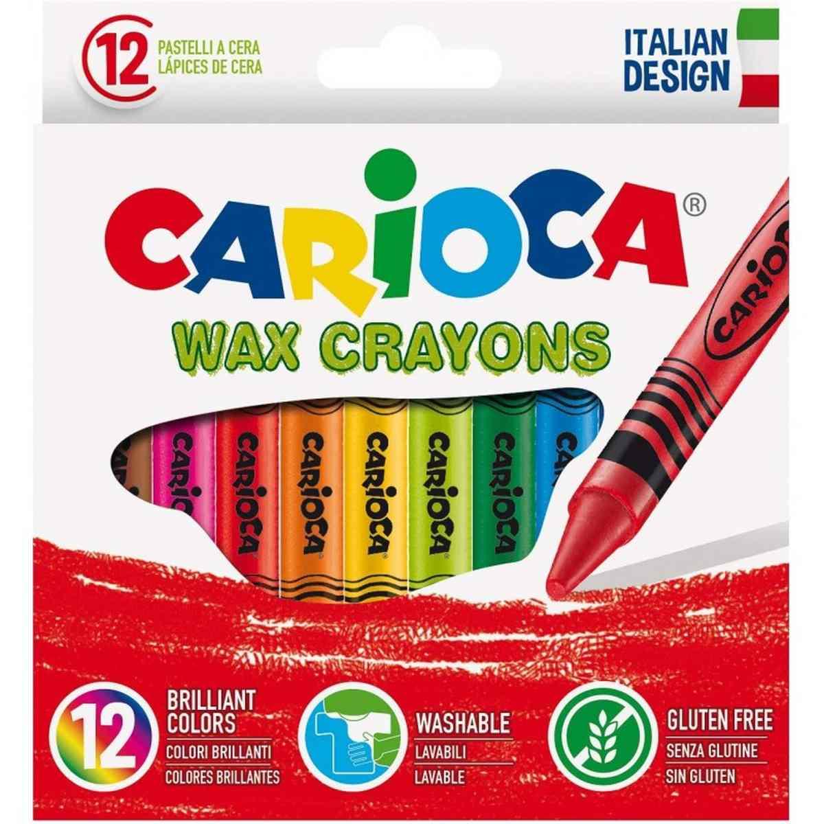 Carioca pastelli a cera da 12pz