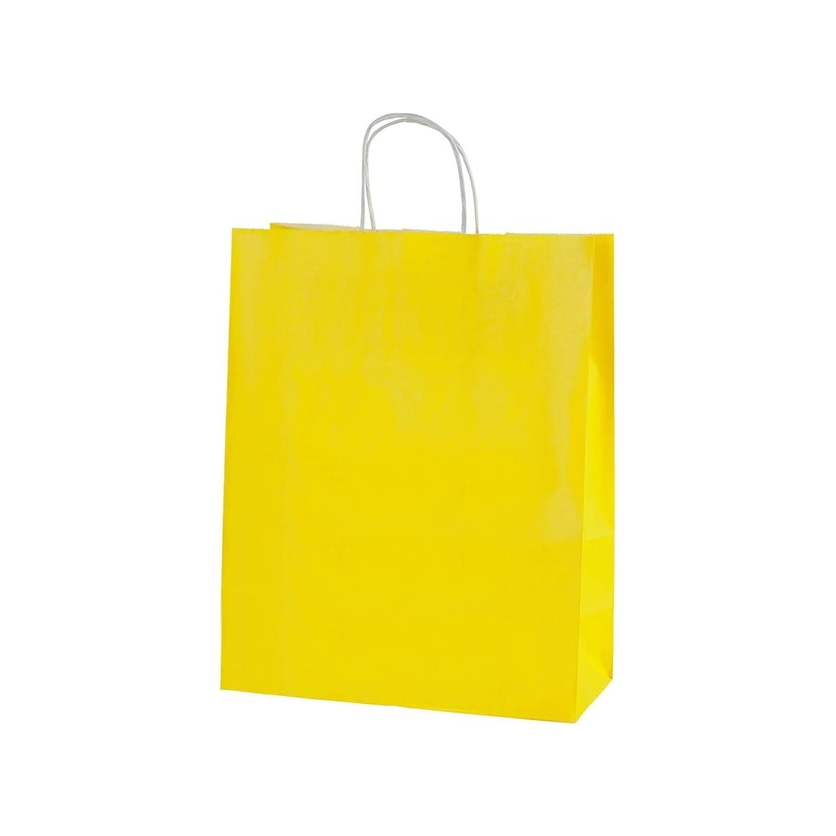 Shoppers cordino 14x9x20 giallo