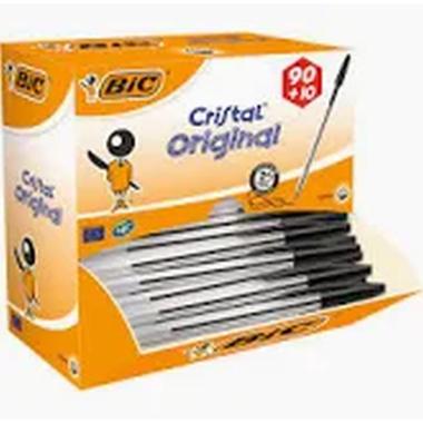 Penna sfera cristal cf.100 pz. nero