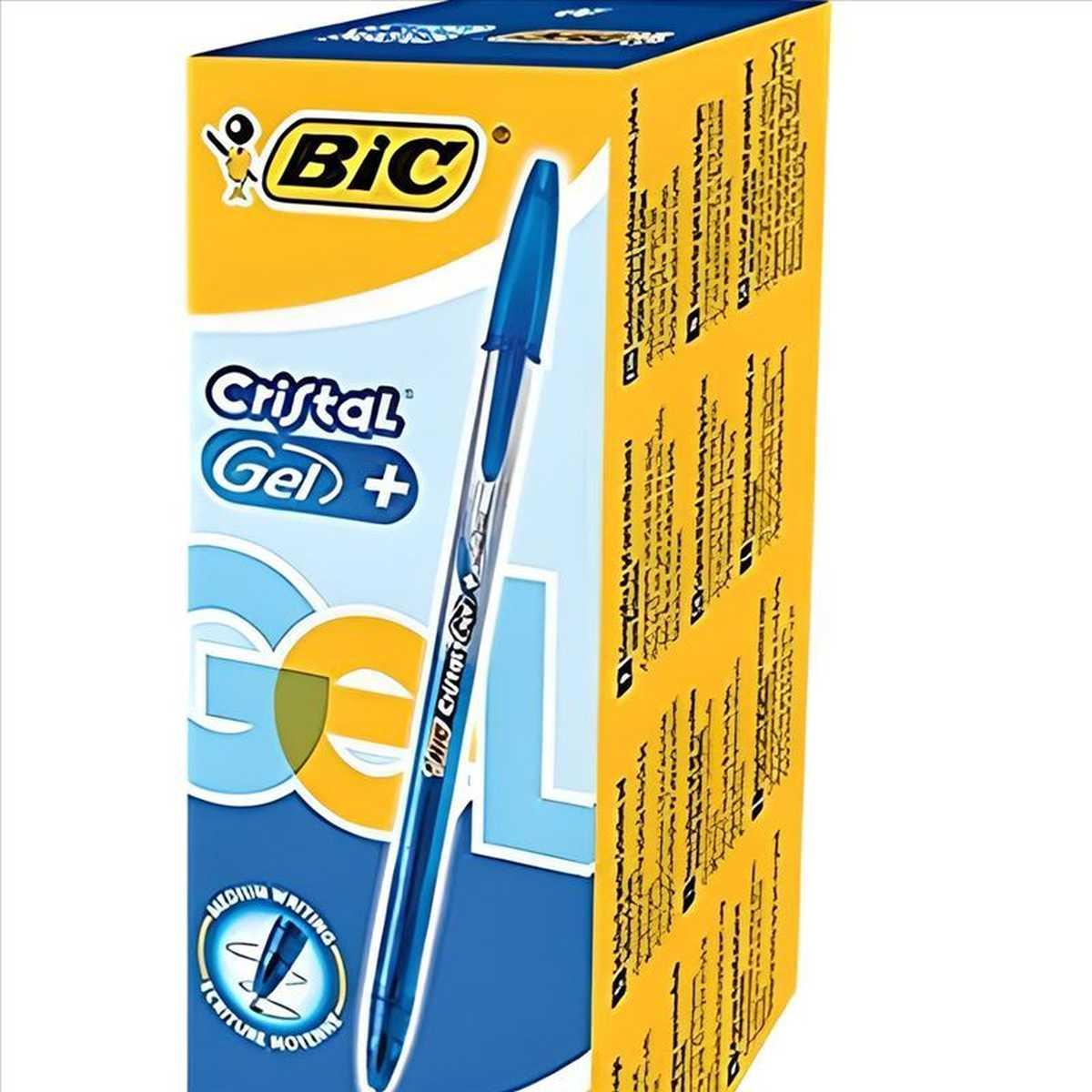 Penna cristal gel cf.20 pz. blu