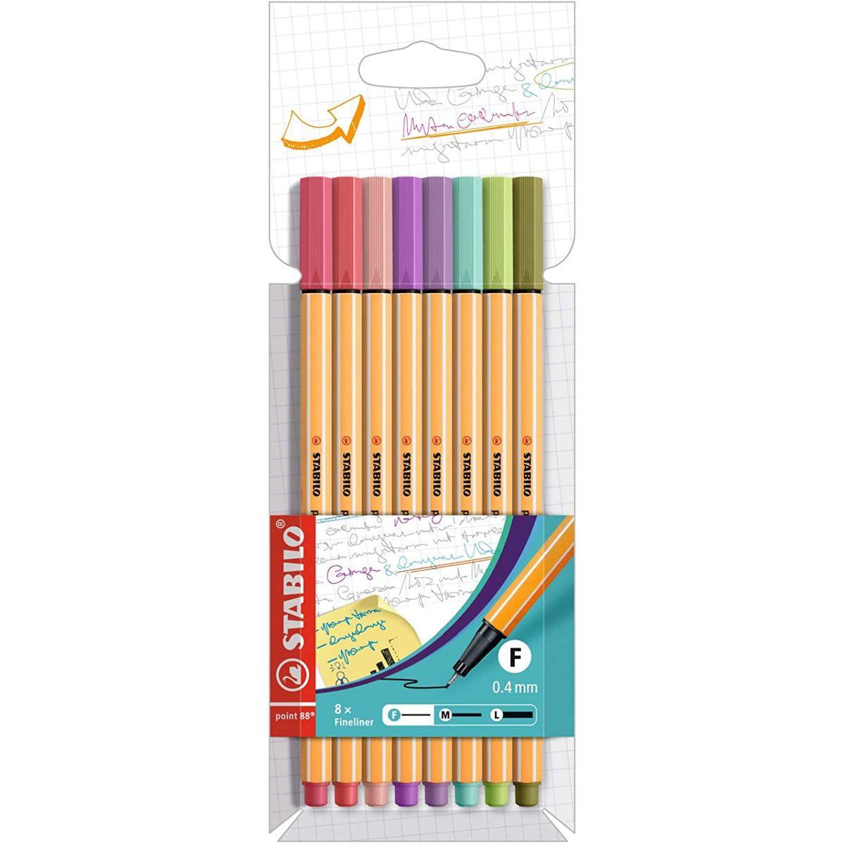 STABILO POINT 88 AST DA 8 pz