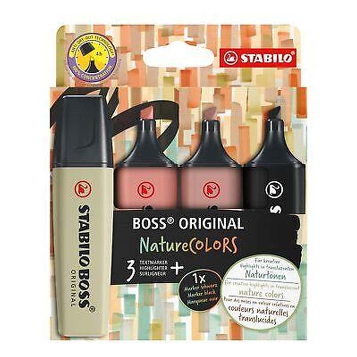Stabilo boss nature colors display 4pz