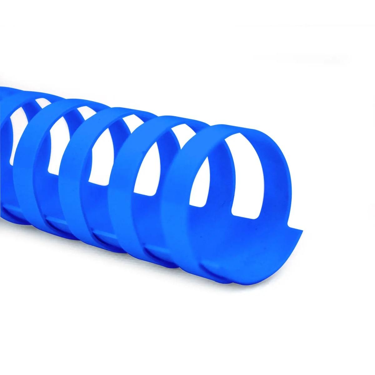 Spirali dorso pl. 38mm 50pz blu