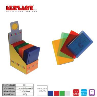 Colorcard portacard in cristal col cf72