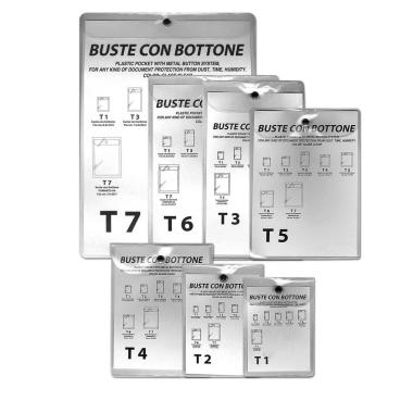 Buste con bottone metallo 13x18cm cf10