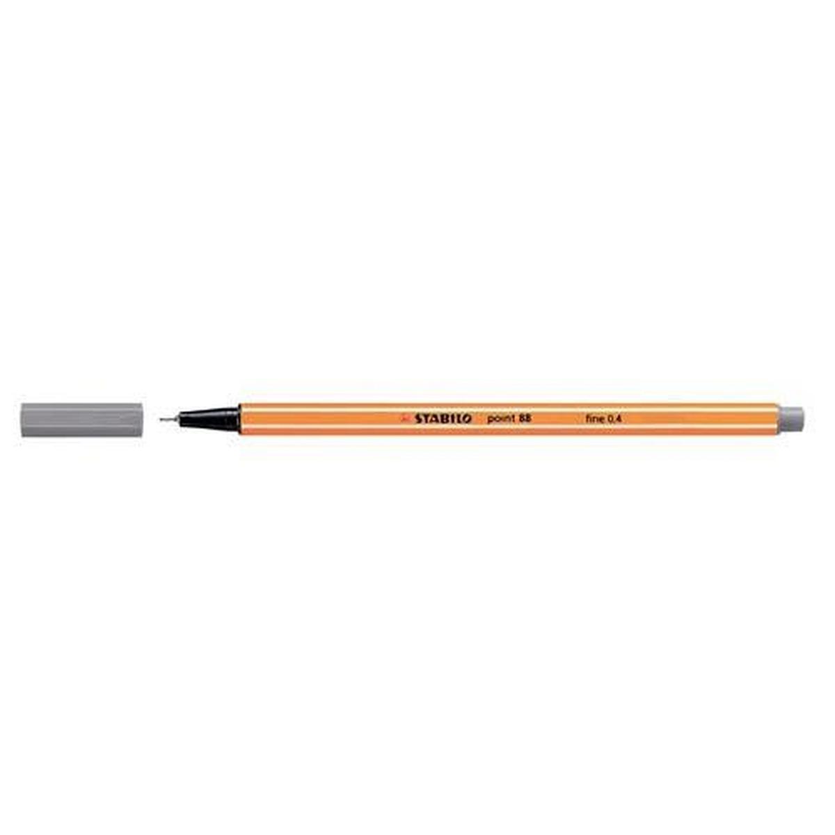 Marker point 88 grigio scuro pz.10