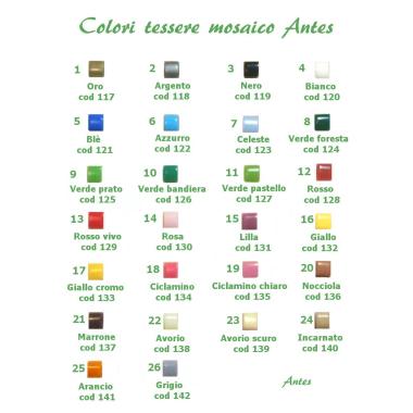 Astuccio mosaico plastica 12pz. celeste