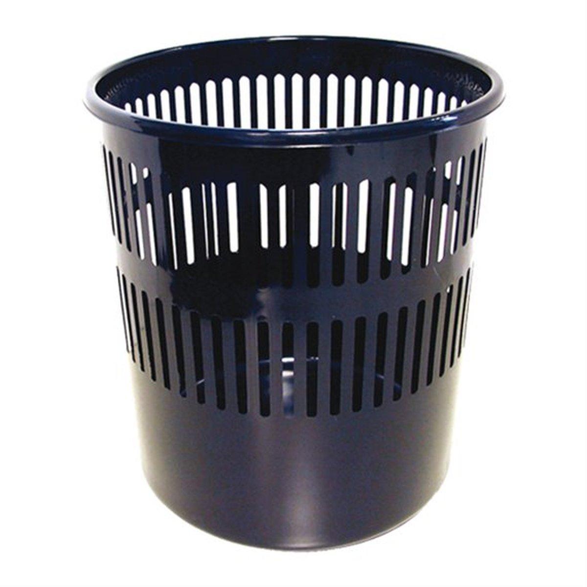 CESTINO tondo FORATO NERO 15L