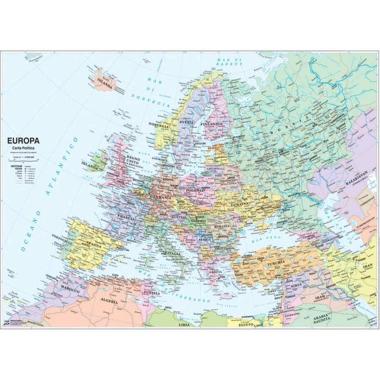 Cartina geogr fisica politica europa 25 pz