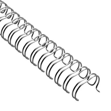 Spirali metalliche mm25.4 silver cf50