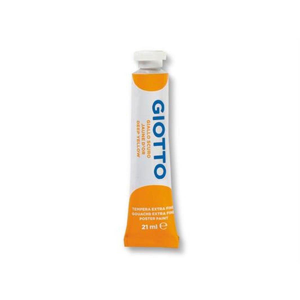 Tempera tubetto 21ml cf.6pz.giallo scuro