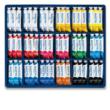 Vetrinetta tempera 108pz 21ml